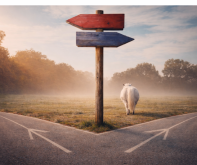 Psychologie ist nicht nett – innerer Konflikt an einer Wegkreuzung mit Pony