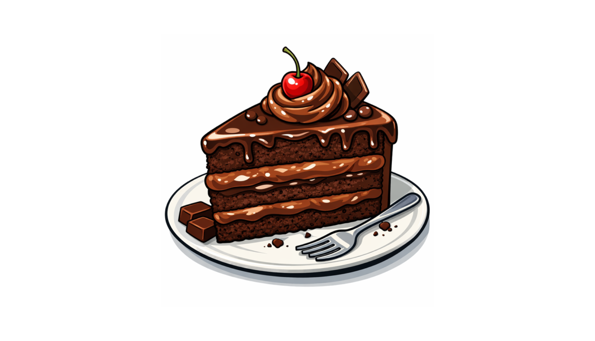 Schokokuchen als Beispiel für Abnehmen mit KI im Alltag