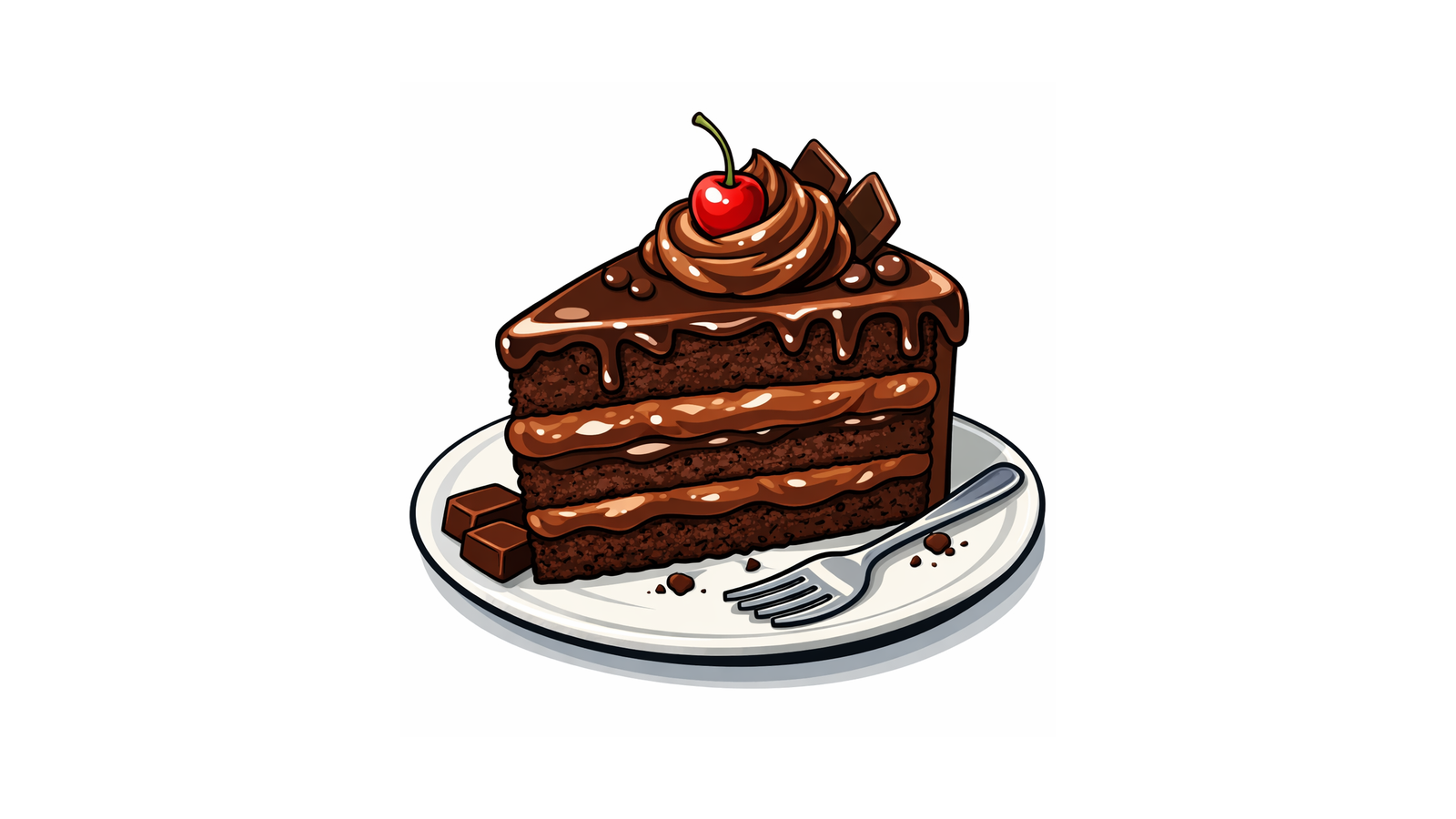 Pastel de chocolate como ejemplo de adelgazar con IA en la vida real