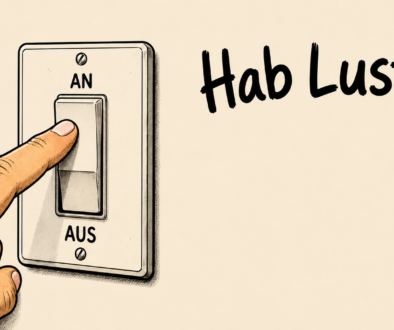Comic eines Lichtschalters mit der Aufschrift „Hab Lust!“ – sexuelle Lust lässt sich nicht auf Knopfdruck einschalten.